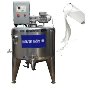 Pasteurizador de leche pequeño y mediano de 100L y máquina automática para hacer yogur