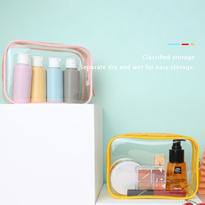 OEM ODM Hot Seller Transparent Plastic Pvc Heat Seal Sewing <b>Travel</b> Custom <b>clear</b> Pvc Cosmetic <b>Bag</b> - Product Image 4