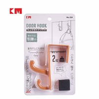 KM324 Crochet de porte arrière à suspendre, capacité 2 kg, pour vêtements et chapeaux, avec coussinet en éponge, pour salon et chambre
