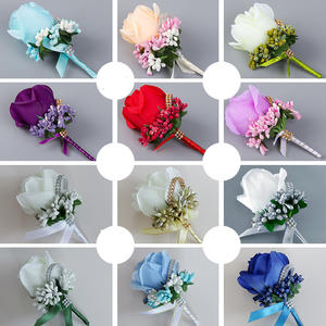 مصنع XH003 بالجملة وصول جديد حار بيع الزفاف التوت الغربي الاصطناعي الصدر - Product Image 3