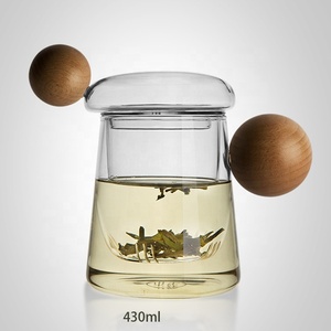 Design speciale unico alto borosilicato personalizzato a doppia parete vetro trasparente <span class=keywords><strong>tazze</strong></span> <span class=keywords><strong>da</strong></span> tè con manico - Product Image 4