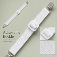 Sangles de maintien ajustables en métal écologique pour draps, attaches pour draps-housses, bretelles, sangles pour textiles de maison, sacs et chaussures