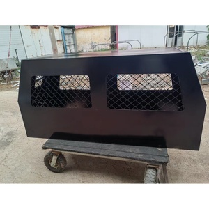 Custom Portable Aluminium Half Dog Ute Canopy <b>Waterproof</b> Outdoor <b>Storage</b> Tool <b>Box</b> with 2 Compartments Gull Wing Lock up to 2000L - Product Image 1