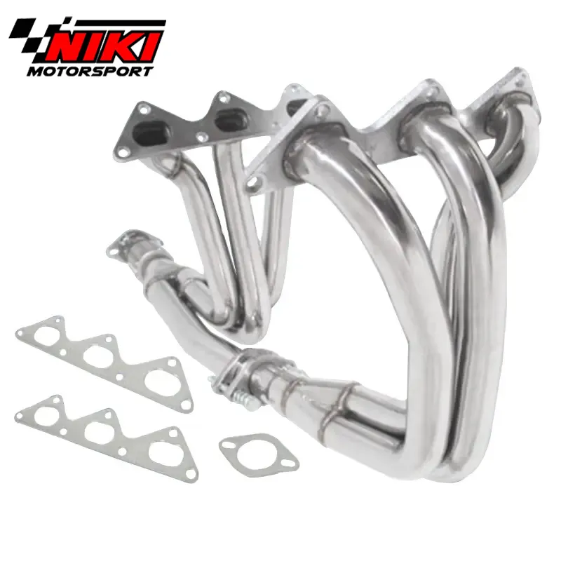 ECARsport Intestazioni per Mitsubishi 1991-1999 3000Gt Sl Base V6 Non-Turbo In Acciaio Inox Da Corsa Un Colpo di Testa