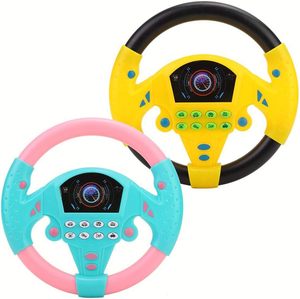 Bé chỉ đạo bánh xe trò chơi trẻ em mô phỏng lái xe điều khiển di động học đồ chơi tương tác giáo dục âm vai trò chơi lái xe - Product Image 3