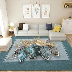Crystal Velvet Decorative Carpet, Anti-Slip Cushioned, Machine Washable, Living Room Bathroom Kitchen <strong>Bedroom</strong> Entrance Floor <strong>Mat</strong> - Product Image 1
