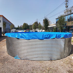 לוח מגולוון גדול pvc פלסטיק עגול סרטנים טנק דגים חקלאות בריכת גידול - Product Image 3