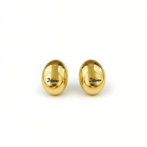 Pendientes B'tabolao con forma de bola dorada, aleación de zinc, joyería clásica unisex de moda E3712 - Product Image 1
