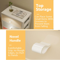 Armoire de rangement à tiroirs multi-couches en PP léger, armoire de rangement à tiroirs pour chambre à coucher et bureau