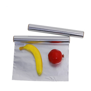 14mic* 300mm*7.62m 25SQFT food grade <b>kitchen</b> use aluminum <b>foil</b> roll for wrapping cooking - Product Image 2