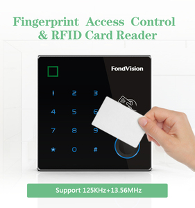 Cảm ứng không thấm nước RFID Reader Door Bàn phím điều khiển độc vân tay Slaver đọc sinh trắc học RFID thẻ điều khiển truy cập - Product Image 3