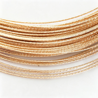 Fil de diamant taillé en or 14 carats, semi-rigide, pour la fabrication de bagues, crochets d'oreilles, bracelets et composants de bijoux - Vente en gros