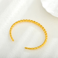 ODM-pulsera de Latón chapado en oro de 18K para mujer, brazalete personalizado de alta calidad, fabricación de joyería, fabricante OEM, moda clásica