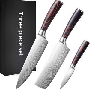Ensemble de couteaux de cuisine IOKO, <span class=keywords><strong>ciseaux</strong></span>, chef, sushi, steak, Santoku, manche en <span class=keywords><strong>bois</strong></span> de Pakka, bloc de rangement pour couteaux, ensemble de couteaux de cuisine - Product Image 4