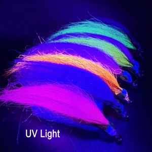 Pesca con mosca moscas señuelo 1/0 anzuelo de alto carbono sangrado herido UV Minnow salmón <span class=keywords><strong>trucha</strong></span> lubina <span class=keywords><strong>Steelhead</strong></span> Minnow - Product Image 5