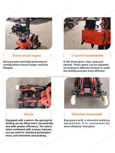 Xingda 50m Taşınabilir Dizel Sondaj Makinesi Jeolojik Keşif ve SPT için - Product Image 3
