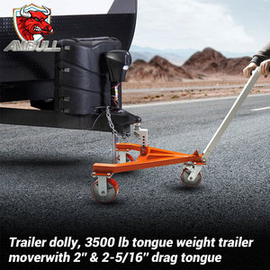 Chariot de remorque Ambull 3500 lb avec boule de 2 po et 2-5/16 po, réglable en angle, adapté aux camping-cars, bateaux, motos, jet-skis - Product Image 2