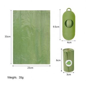 Custom LOGO 100% Degradable Biodegradable Cornstarch <b>Compostable</b> Plastic Garbage <b>Bag</b> Dog Poop Dog Waste Poop <b>Bag</b> Pet - Product Image 3