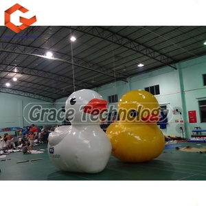 Modèles de canards jaunes gonflables géants, décoration de ballons, canard en caoutchouc gonflable pour la flottaison dans l'eau - Product Image 2
