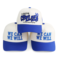 Gorra de Béisbol HBA54 con Diseño Personalizado, Bordado 3D de Alta Calidad, Estampado de Cuadros Azules, Visera Curva, Estilo Urbano y Deportivo