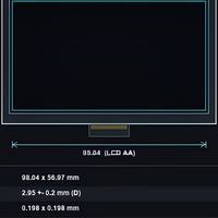 Module LCD TFT étanche IP67 de 4,3 pouces à haute luminosité, résolution 480x272, interface parallèle RVB 24 bits, fonctionnement à -30°C +85°C