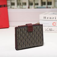 Portefeuille élégant pour femmes, nouvelle marque de luxe célèbre, style de créateur, tendance unisexe, élégant, rétro, pour les affaires et le quotidien