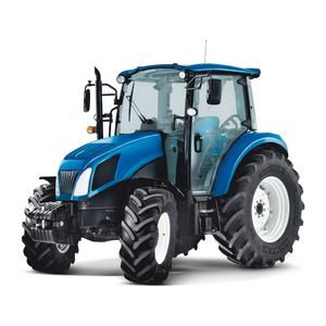 Tracteur agricole 4x4 bleu à transmission par engrenages, composant moteur essentiel pour une productivité élevée - Product Image 1