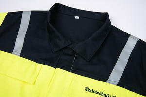 ZHENGXING <span class=keywords><strong>meccanico</strong></span> industriale sicurezza di lavoro Fr tuta giallo fluorescente uomo Hi Vis tuta con nastro riflettente - Product Image 5