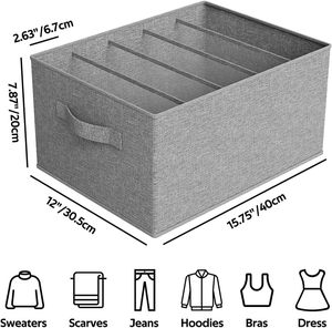 Large Single Tier <b>Plastic</b> Board <b>Wardrobe</b> Jewelry & Clothes Organizer Home Storage Foldable Drawer Organizers - Product Image 2