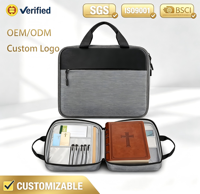 Cadeau parfait pour homme et femme, housse de Bible, pochette de transport, étui pour livre, sac à versets bibliques, sac d'église portable
