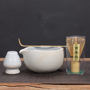 แปรงตีชาแบบขายส่ง แปรงมัทฉะ 100 ชุด 80 ชิ้น แบบหลายง่าม จางซุย หวายธรรมชาติ ด้ามยาว แปรงตีชาไม้ไผ่ จื่อจู - Product Image 4