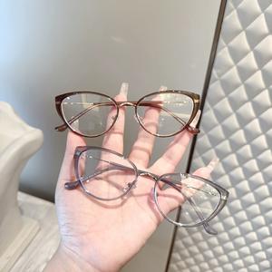 Montures de lunettes Danyang Cat Eye, monture complète, verres en résine, anti-UV, lunettes tendance pour femmes 210735 - Product Image 4