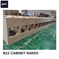 Caisson en bois B22 pour double subwoofer 18 pouces, structure Maze, boîtier de subwoofer, enceinte vide