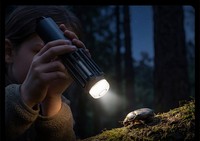 Nouvelle Lampe Anti-Moustiques Portable 2-en-1 ABS pour Camping, Randonnée et Voyage – Expédition Rapide