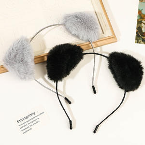 Zwarte Kat Oren Halloween Hoofdbanden Voor Vrouwen Harige Poesjes Kostuums Accessoires <span class=keywords><strong>Kitty</strong></span> Oor Hoofdband - Product Image 4