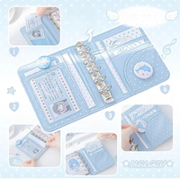 Carnet à anneaux format M5 mignon, esthétique INS, carnet de notes Kawaii, mini journal à anneaux pour la planification, les notes, le journal intime, papeterie pour filles