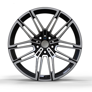 Rines de Aleación de Aluminio Forjado para Autos, Color Negro Mate, Diseño Aerodinámico, Alta Rigidez, Ajuste Personalizado para Autos Deportivos - Product Image 1