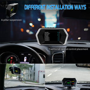 Afficheur tête haute universel P17 Projecteur multifonction HUD Car GPS hud Car Digital Temperature Gauge obd2 - Product Image 5