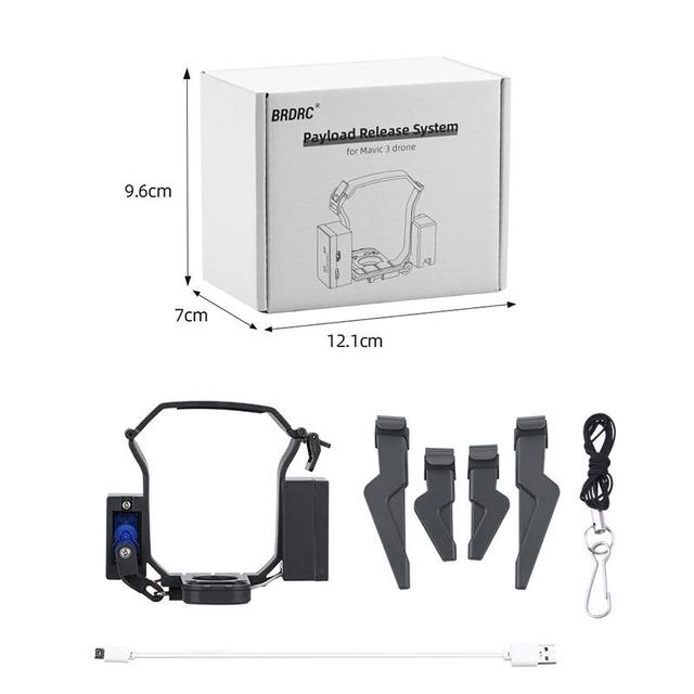Drop System for DJI Mavic 3/4 Pro/2 Pro Zoom/AIR 3/Mini 2/Mini 3 Pro Drone Airdrop System Ring Gift Deliver Life Rescue Thrower