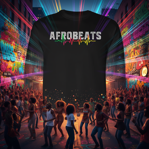 Camiseta de manga larga Afrobeats Heart, diseño musical negro, ropa unisex - Product Image 3