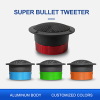 Tweeter Super Bullet Neodymium 160W Max, 3 inci Die Cast Aluminium, 1 inci Titanium, Voice Coil 4 Ohm, Langsung dari Pabrik, untuk Kendaraan