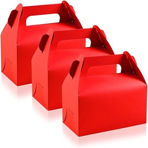 Portable Handle Gable Gift <b>Box</b> Kraft Paper <b>Foldable</b> Packaging <b>Box</b> For Cake Cookie Candy Party Favor - Product Image 6