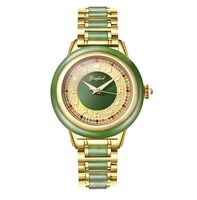 Montres mécaniques automatiques Zodiac avec cadran en diamant, luxe, jadéite, résistantes à l'eau 30m, élégantes, livraison directe