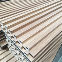 Panel Dinding WPC Tahan Air, Dekoratif Berbahan Kayu, Model Beralur untuk Interior dan Eksterior Rumah, Hotel, Vila