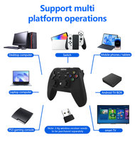 Manette de jeu sans fil BT avec moteur de vibration pour PC// et téléphones mobiles
