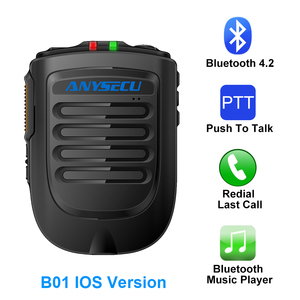 Anysecu Wireless <b>Microphone</b> B02-ios Remote <b>Speaker</b> Blueterth Ptt Portable B02 for Zello Android Ios Hand B02 Handheld - Product Image 1