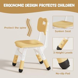 <span class=keywords><strong>Table</strong></span> et chaises <span class=keywords><strong>multi</strong></span>-<span class=keywords><strong>activités</strong></span> pour enfants de 2 à 8 ans, <span class=keywords><strong>table</strong></span> pour tout-petits, hauteur réglable, bureau pour tout-petits, 31,5 po de longueur x 23,6 po de largeur et ensemble de chaises - Product Image 4