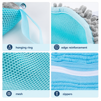 Sac de lavage réutilisable pour chaussures, en microfibre durable, pour usage domestique, accessoires de buanderie, faible MOQ, forte demande pour la vente au détail