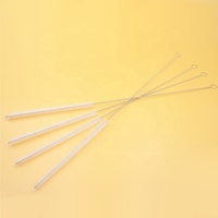 Brosse de nettoyage pour tube de liposuccion laparoscopique, instrument chirurgical, poils en nylon de haute qualité, écologique, en acier inoxydable