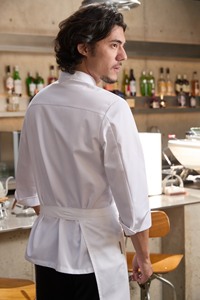 Veste <span class=keywords><strong>de</strong></span> <span class=keywords><strong>chef</strong></span> pour hommes, uniforme <span class=keywords><strong>de</strong></span> restaurant, hôtel, cuisine professionnelle, vêtements <span class=keywords><strong>de</strong></span> travail pour le personnel <span class=keywords><strong>de</strong></span> l'hôtellerie - Product Image 4